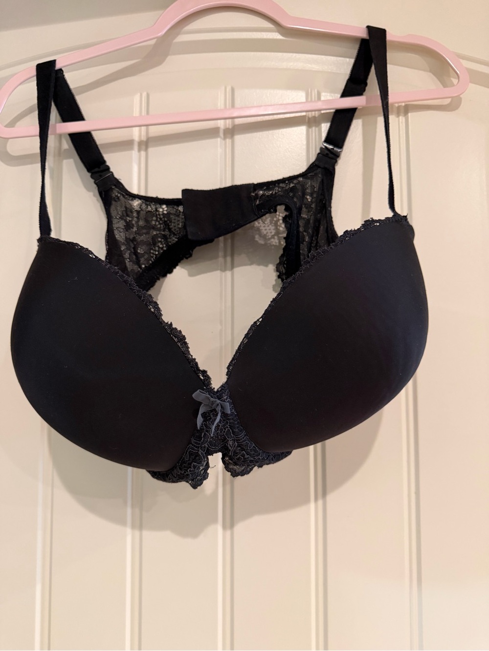 Bali Black Lace Push-Up Bra